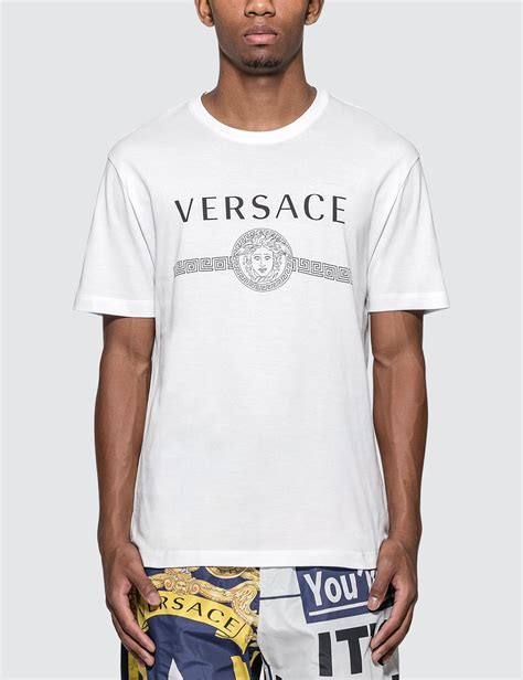 versace t-shirt herren weiß|versace tee shirts for men.